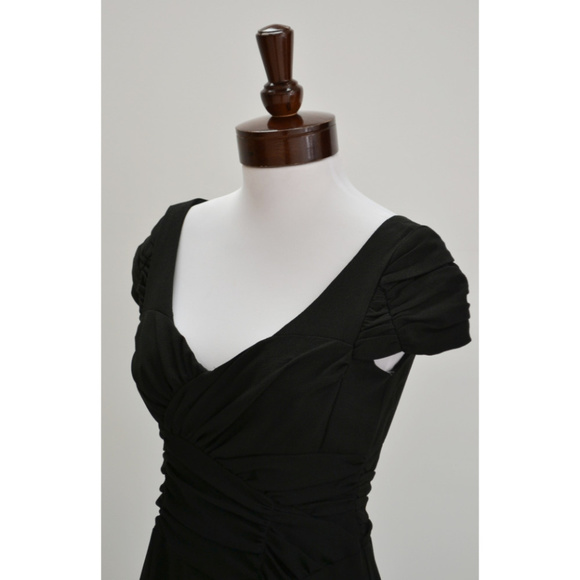 New Nanette Lepore Dress Ruched Holiday Size 10 - Picture 5 of 8